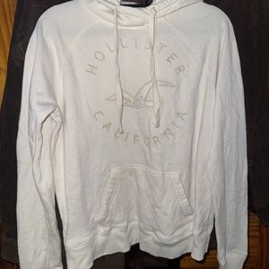 Hollister Classic White Hoodie for Men